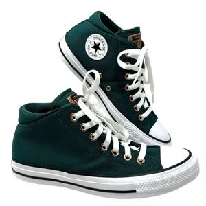 Converse Chuck Taylor Madison Mid Skate Sneakers Women Shoe Green Canvas